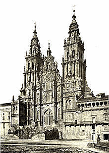 Comienzo de la construcción de Santiago de Compostela.