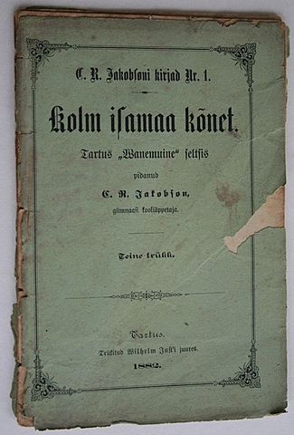 Esimene raudtee Eestis, Jakobsoni "Kolm isamaa kõnet"