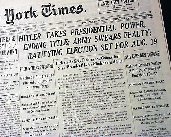 Hitler becomes Furher