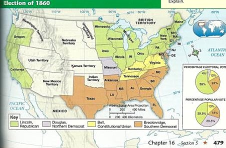Election of 1860 - States Divided!