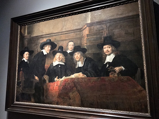 De waardijns van het Amsterdamse lakenbereiders, bekend als 'De Staalmeesters'