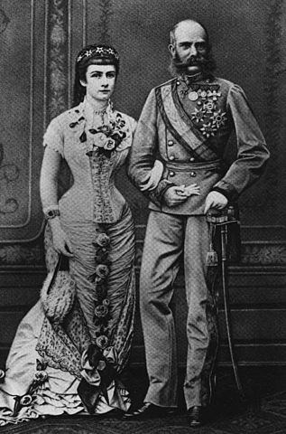 Emperor Franz Joseph and empress Elizabeth