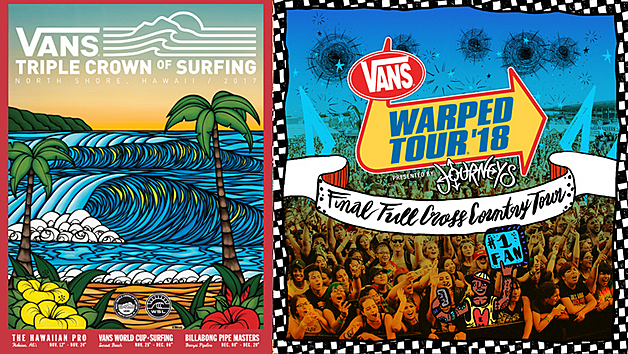 Vans começa a investir em eventos, como Tríplice Coroa Havaiana e Warped Tour