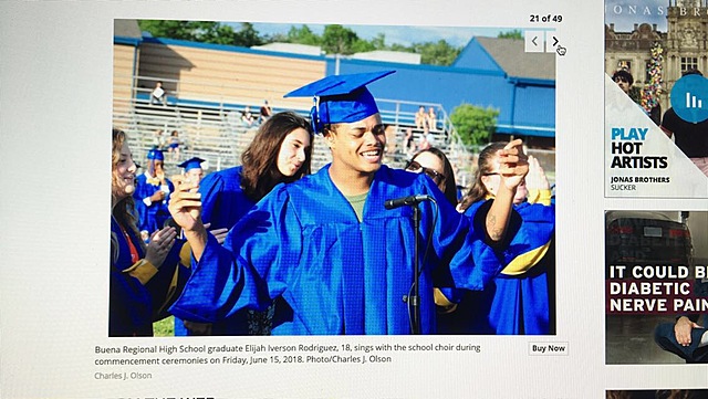 Singing at Graduation