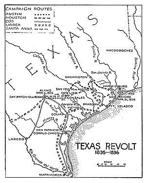 Settlers in Texas Revolt and Fight for Independence from Mexico