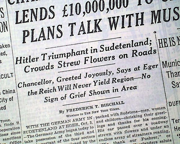 Annexation of Sudetenland