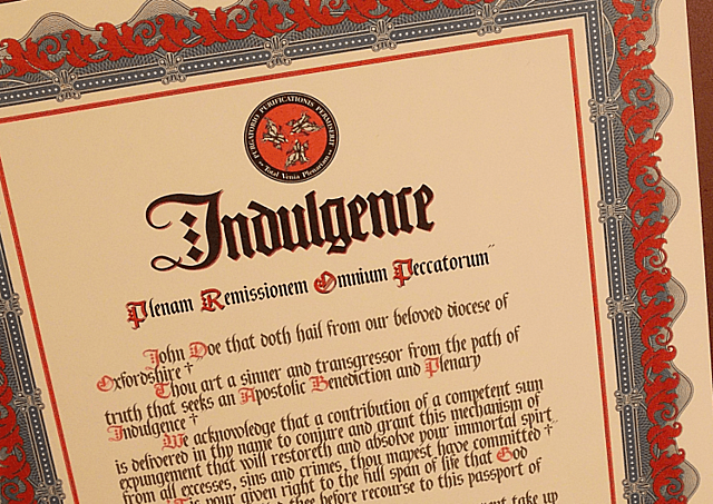 Indulgances (pre reformation 2)