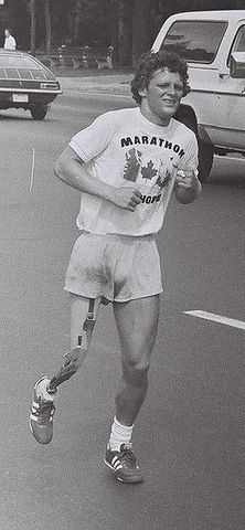 Terry Fox Begins Maraton Of Hope