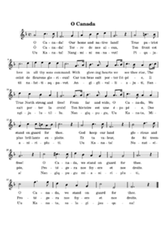 "O Canada" Becomes the Official Athem of Canada