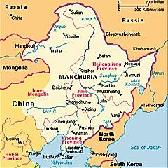 Ocupación de Manchuria por las tropas japonesas