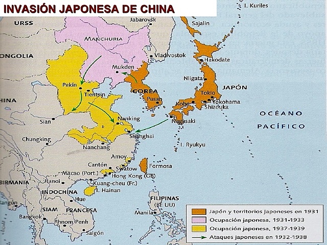 Inicio invasión de China por parte de las tropas japonesas