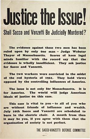 Sacco and Vanzetti- culture