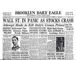 Wall Street Crash- Stock market
