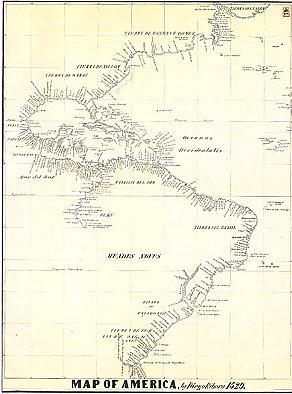 Portugal maps the coast of America