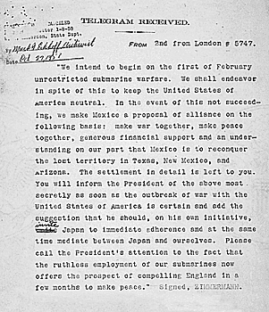 The Zimmermann Telegram