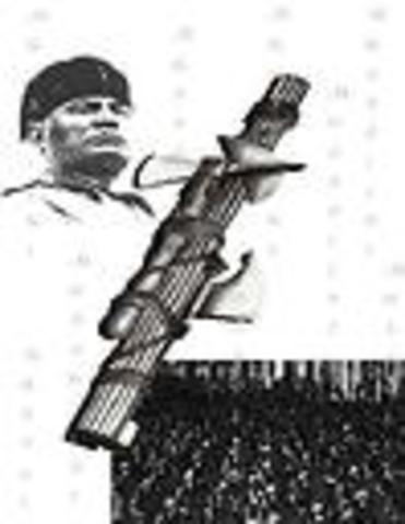Mussolini takes over in Italy