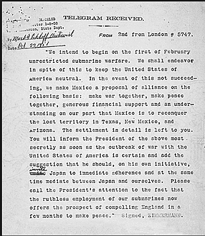 The Zimmerman Telegram
