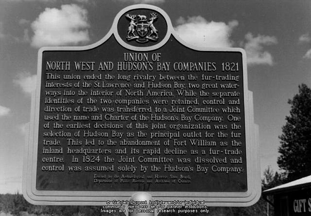 Hudson Bay Company and North West Company merge