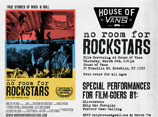 No Room for Rockstars é lançado como o primeiro documentário sobre a Warped Tour