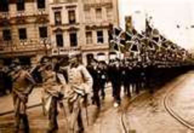 Hitler begins military buildup