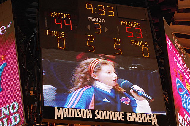 Performing at Madison Square Garden