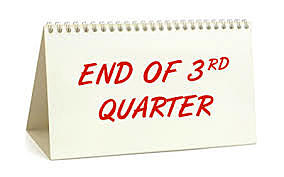 Finished 3rd Quarter