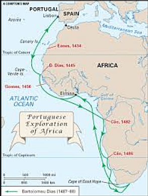 Portugal begins mapping coast of Africa