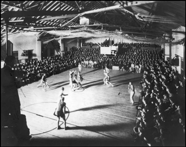 The first televised basketball game