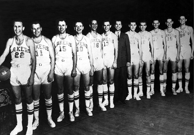 The Minneapolis Lakers become first team to win back-to-back championships