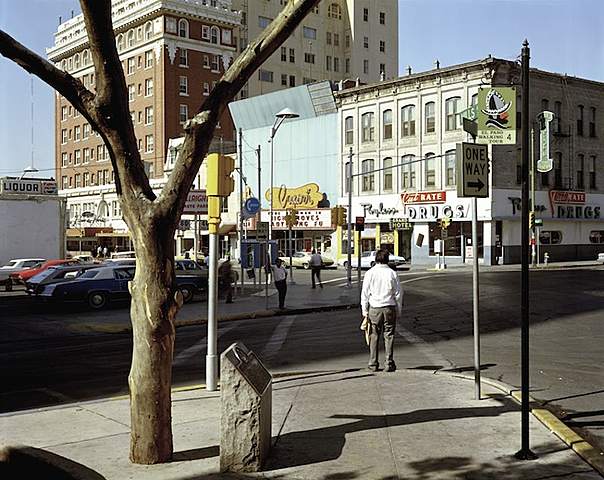 Stephen Shore and 303 Gallery, New York Stephen Shore. El Paso Street, El Paso, Texas, July 5, 1975 from Uncommon Places