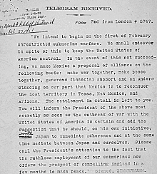 The Zimmermann Telegram