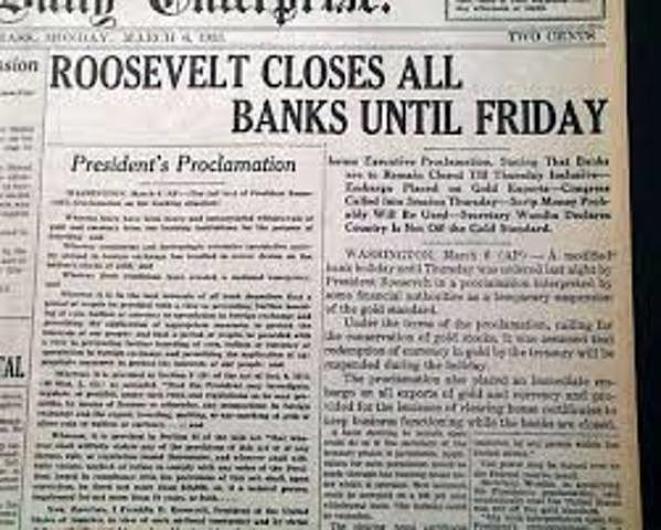 Bank Holiday- New Deal Program