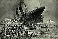 The Titanic Sinks, killing 1,500