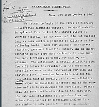 The Zimmermann Telegram