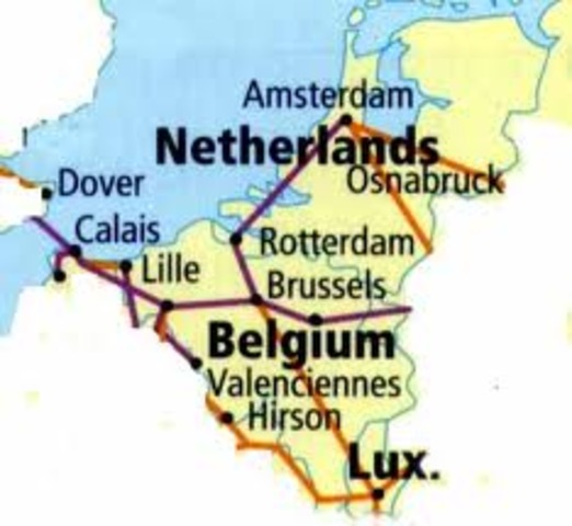 Defeat of the Netherlands, Belgium and Luxembourg by Germany