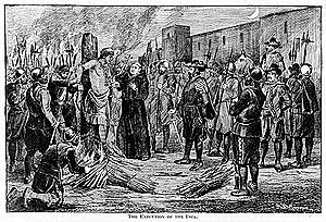 Ejecucion de Atahualpa