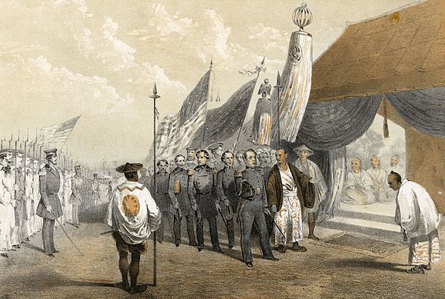 Commodore Perry opens Japan
