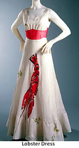 lobster-printed dress