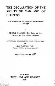 The Declaration of the Rights of Man & Citizen is published