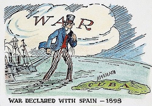 US declare war on Spain