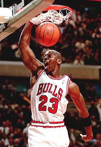 Michael Jordan scores a playoff high 63 points