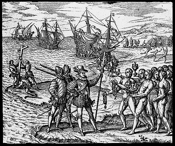 Christopher Colombus discovers America