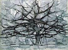 De grijze boom