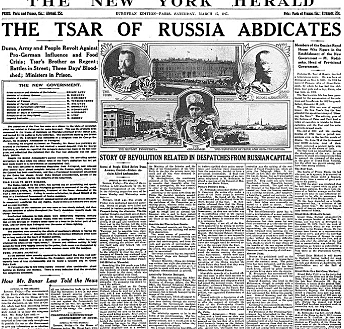Abdication of Czar Nicholas II (1917)