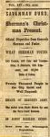 British capture port of Savannah, Georgia