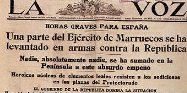 El levantamiento se anticipa en Marruecos