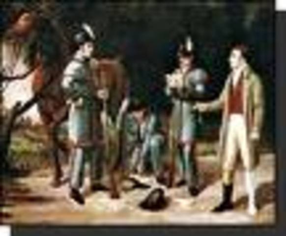 Gen. Benedict Arnold commits treason