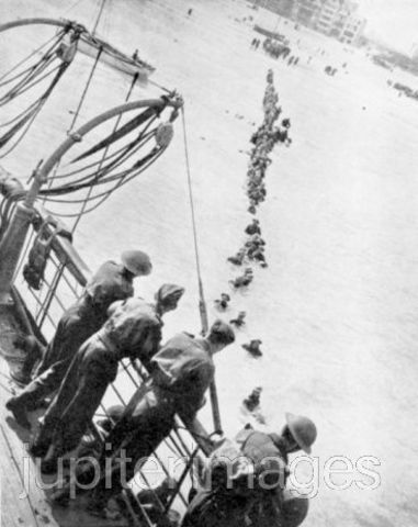 British and French defeat at Dunkirk