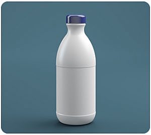 Fabricação de garrafas para o acondicionamento de leite.