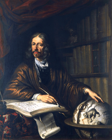 Johannes Hevelius,  " padre de la topografía lunar",